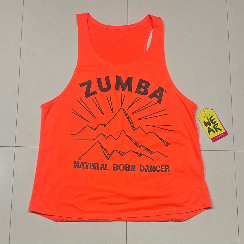 Zumba Fitness Neon Orange Tank Top